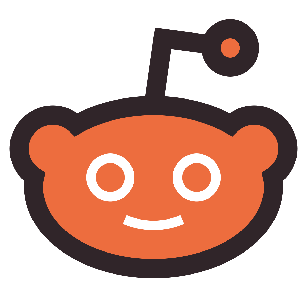 retro style reddit icon