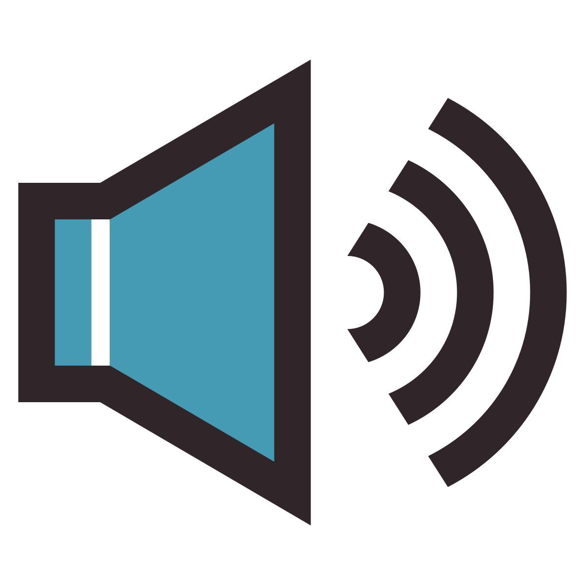 retro style sound icon