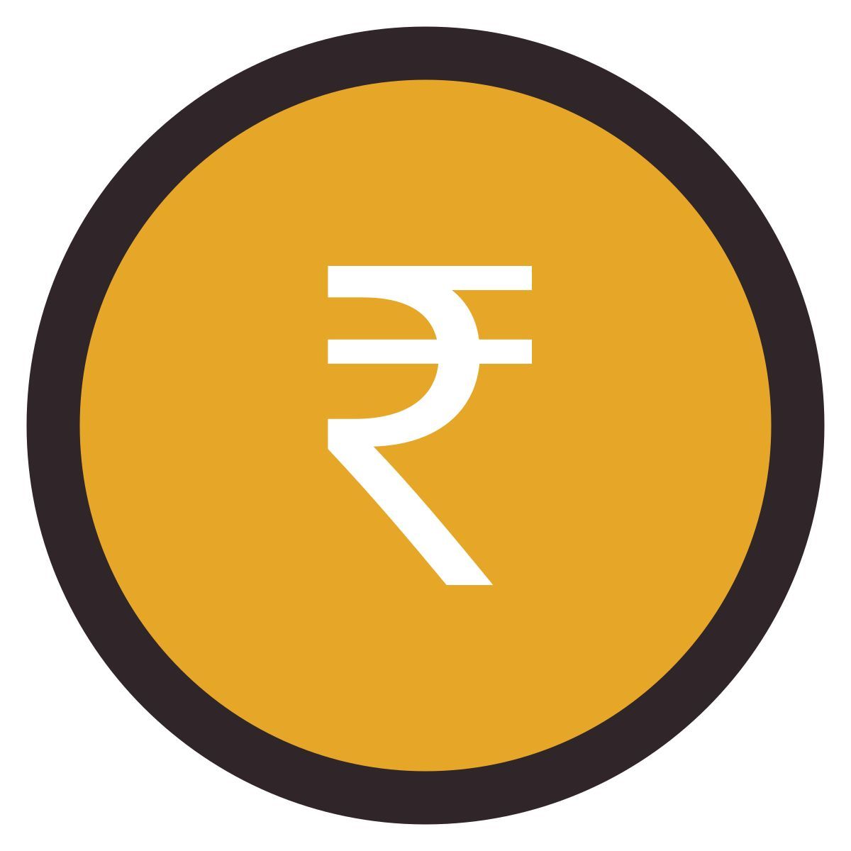 retro style rupee icon