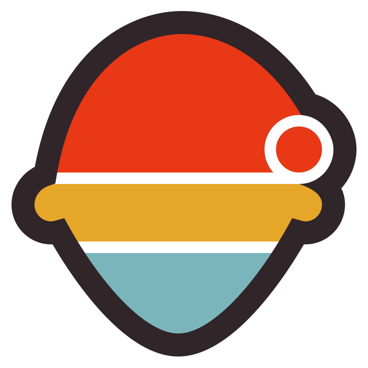 retro style santa icon