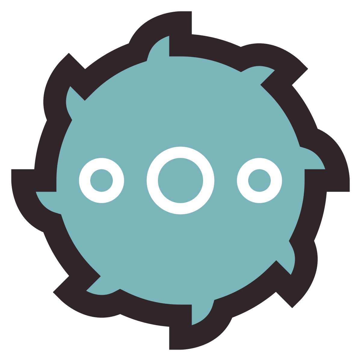 retro style saw blade icon