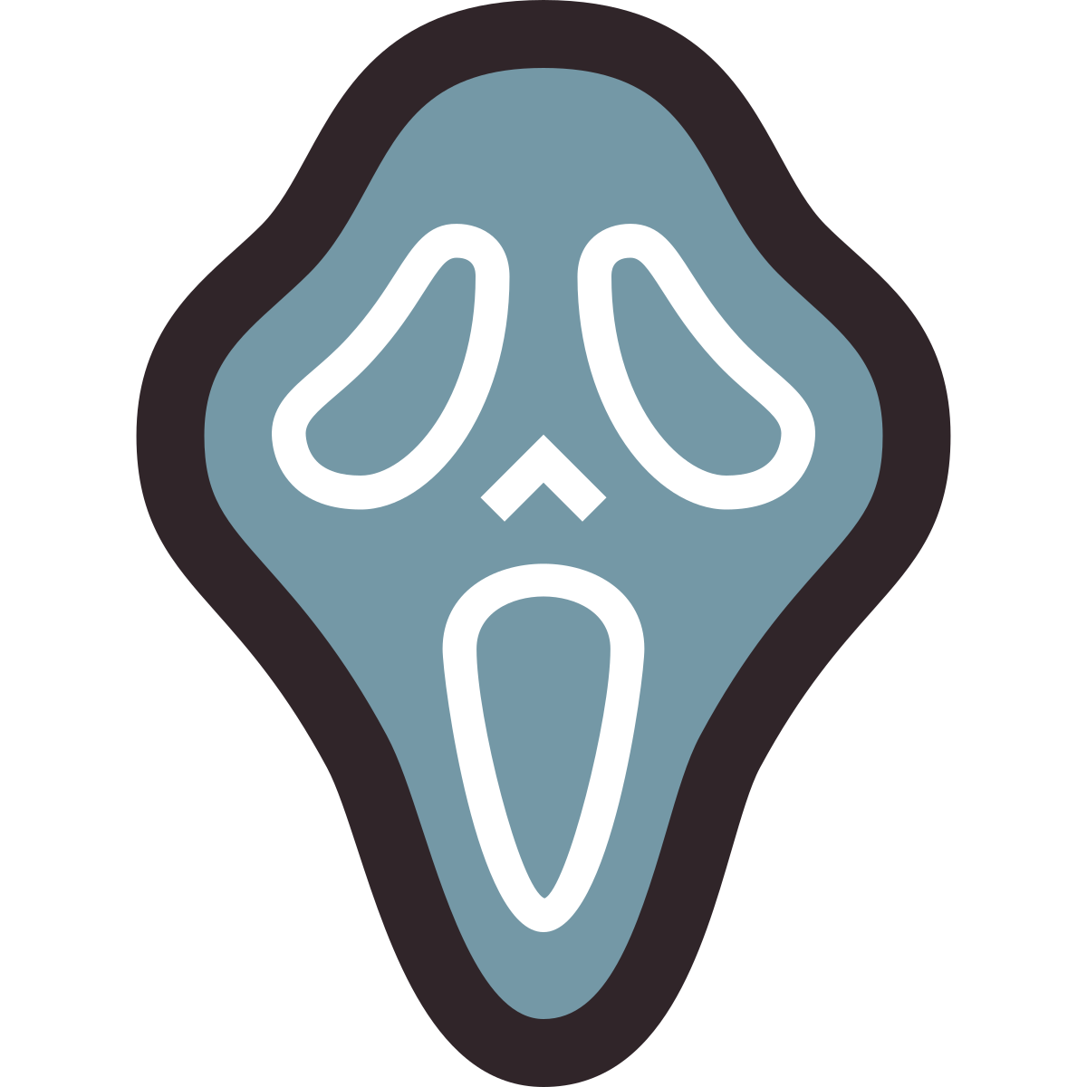retro style scream icon