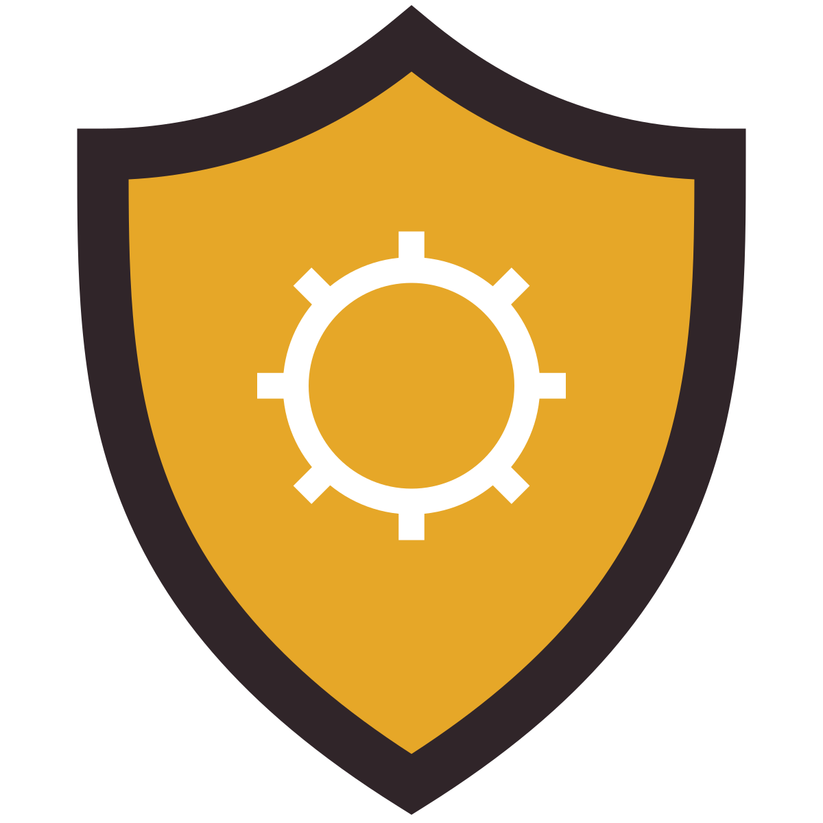 retro style security configuration icon