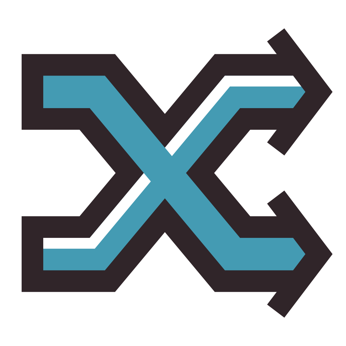 retro style shuffle icon