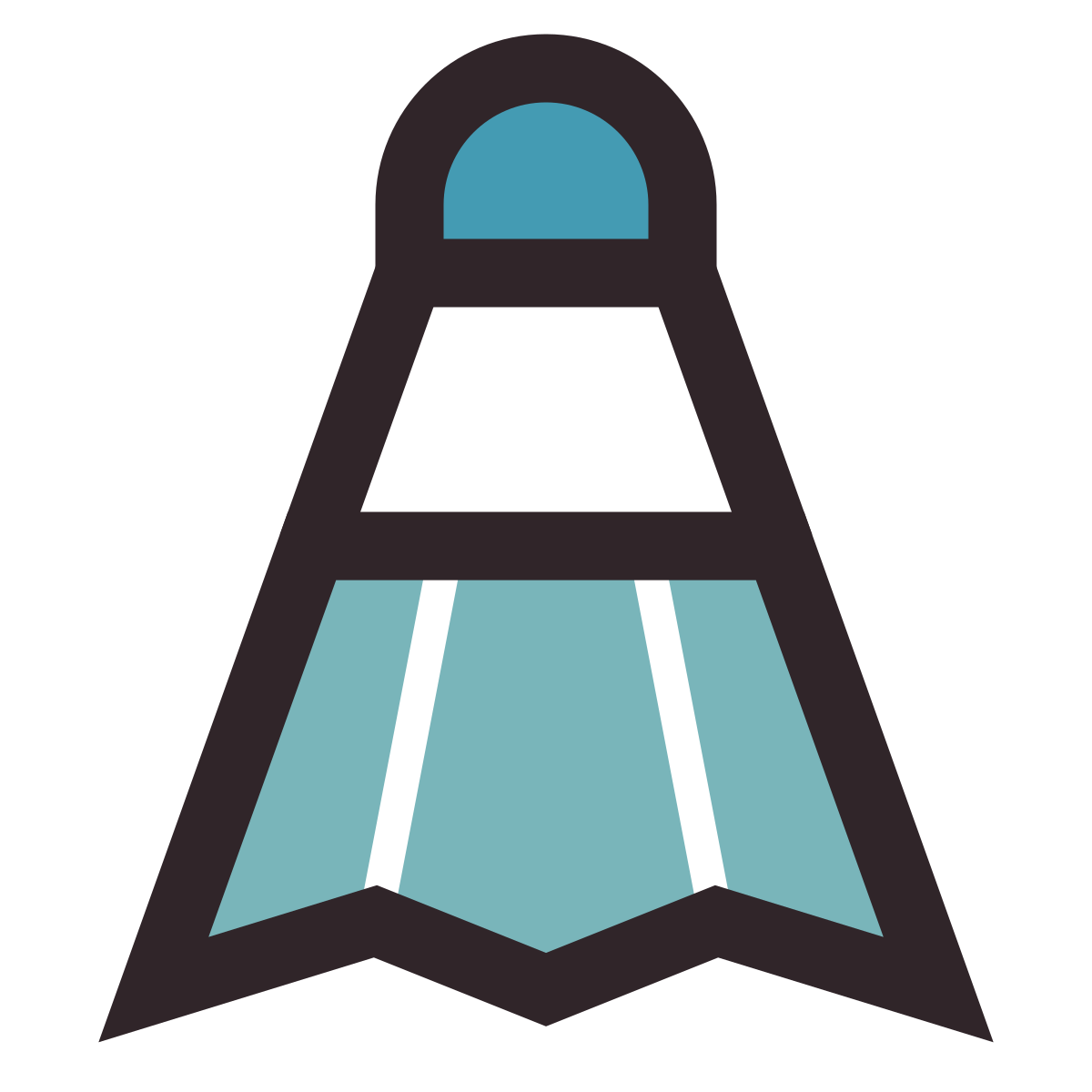 retro style shuttercock icon
