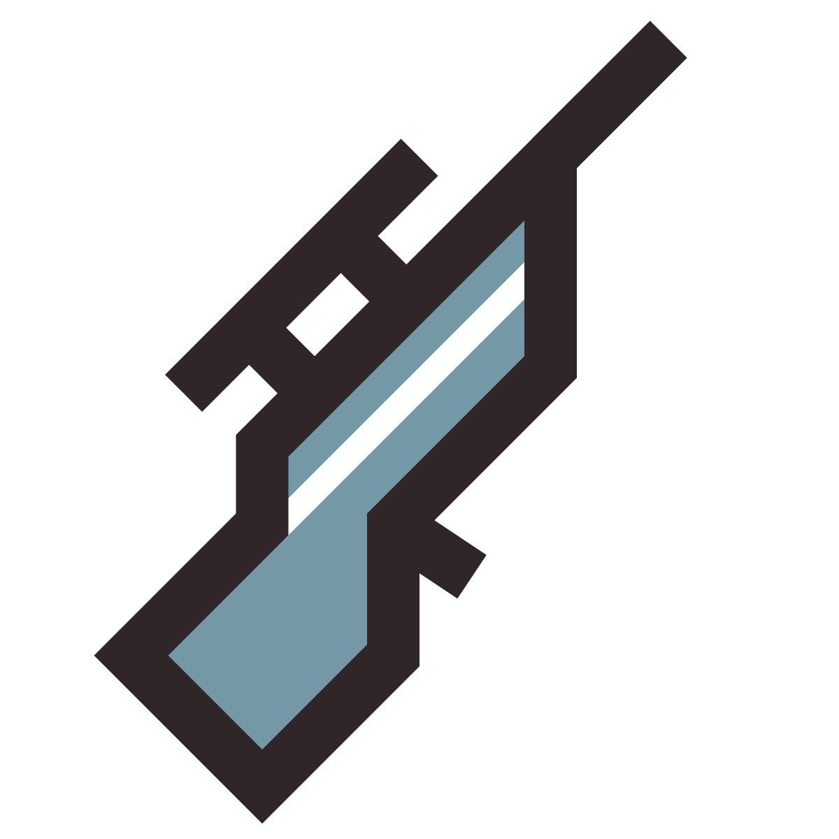 retro style fusil de sniper icon