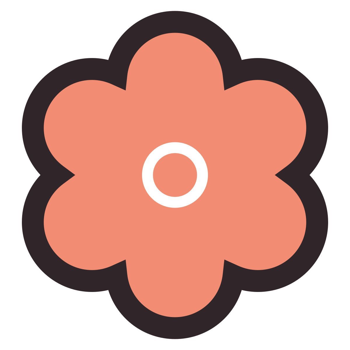 retro style frühling icon