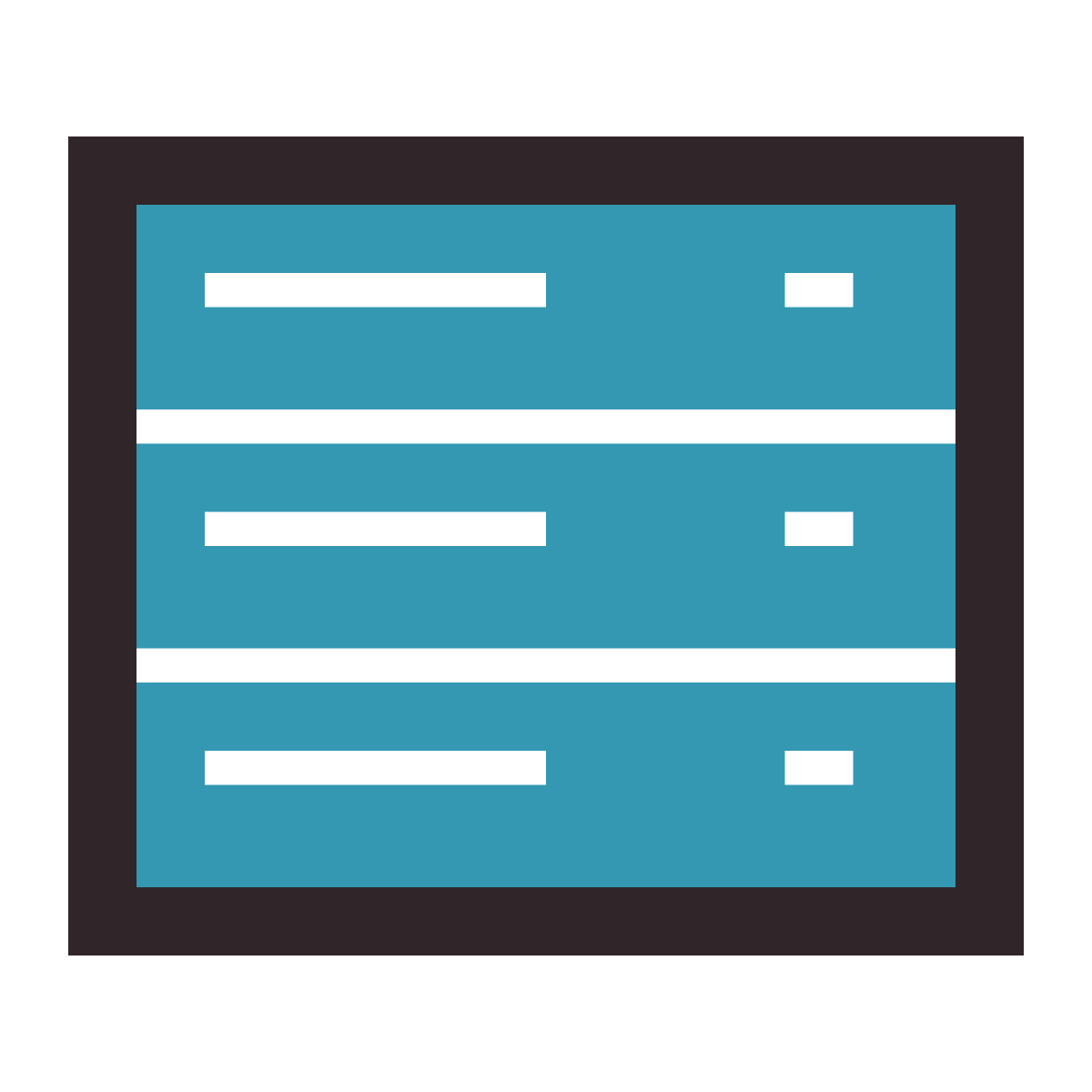 retro style stack icon