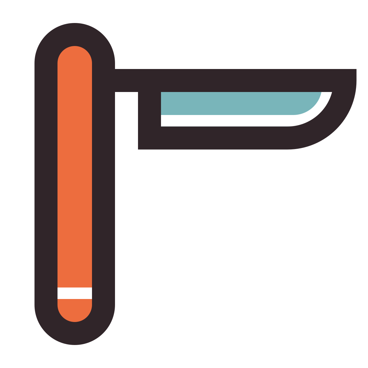 retro style straight razor icon