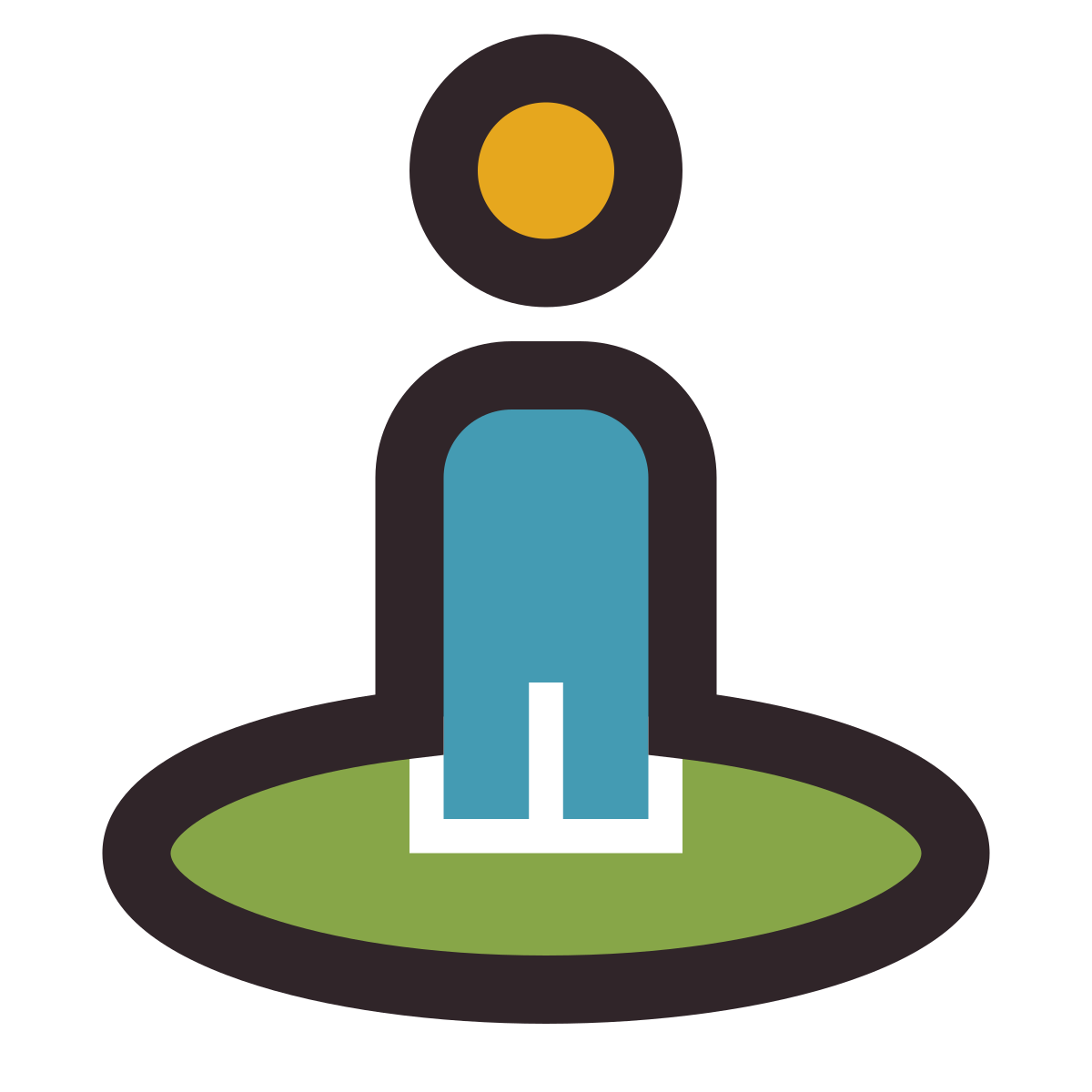 retro style street view icon