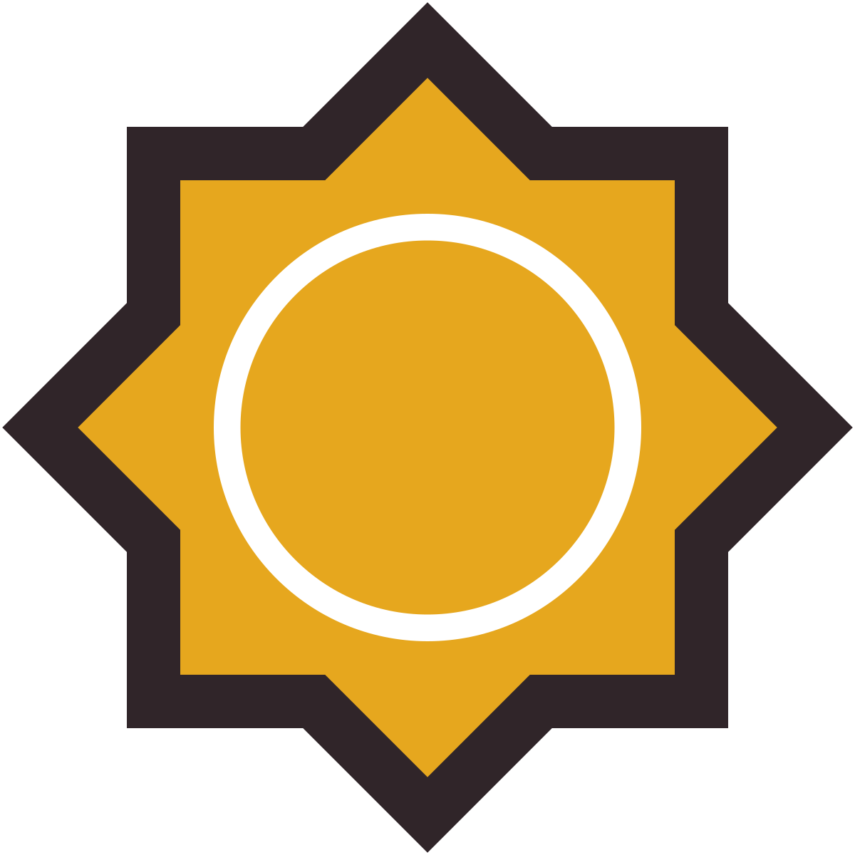 retro style sun icon