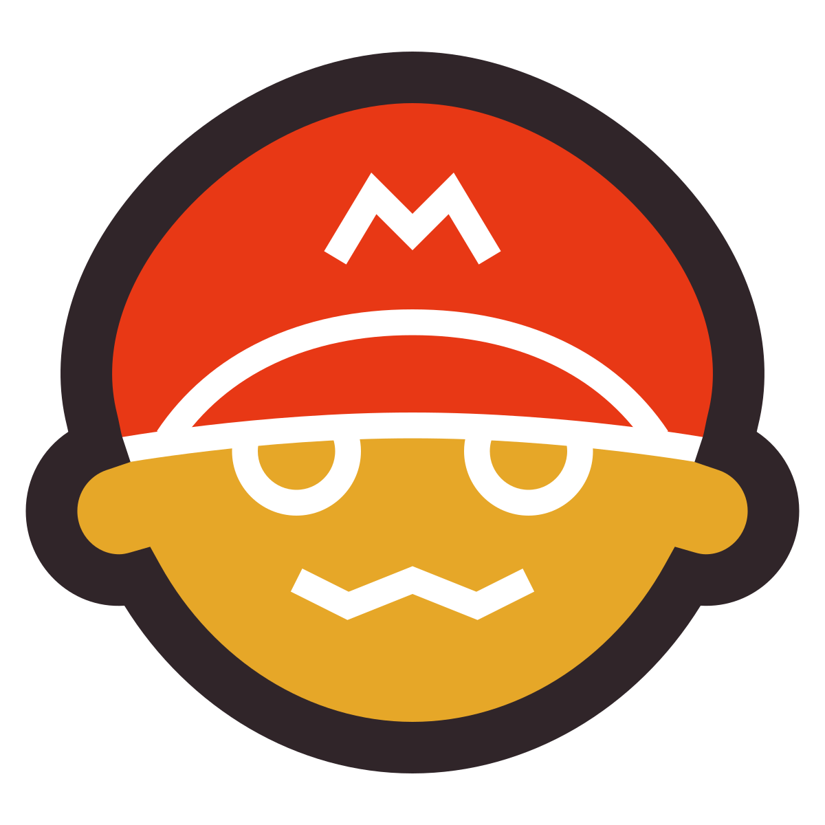 retro style super mario icon