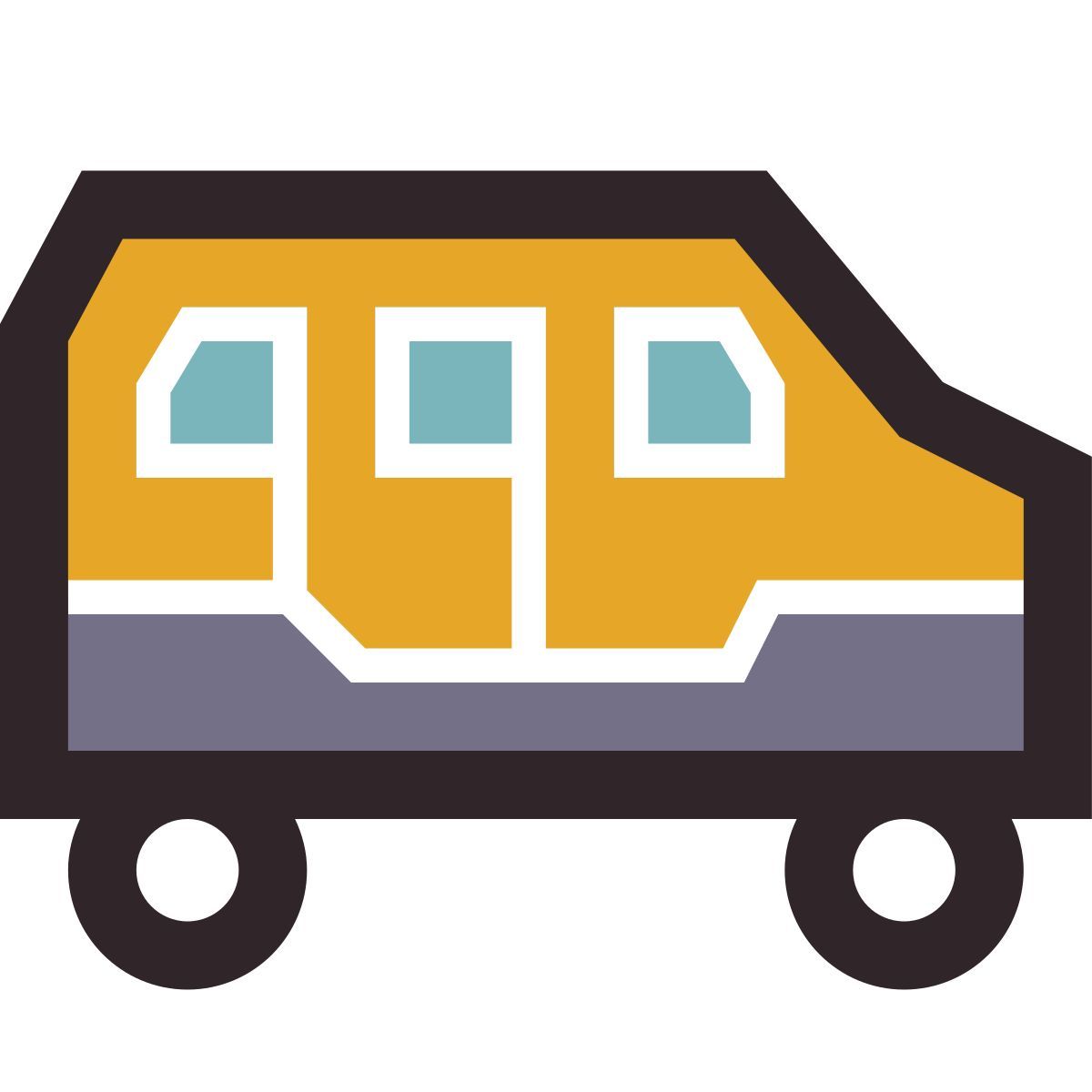 retro style suv icon