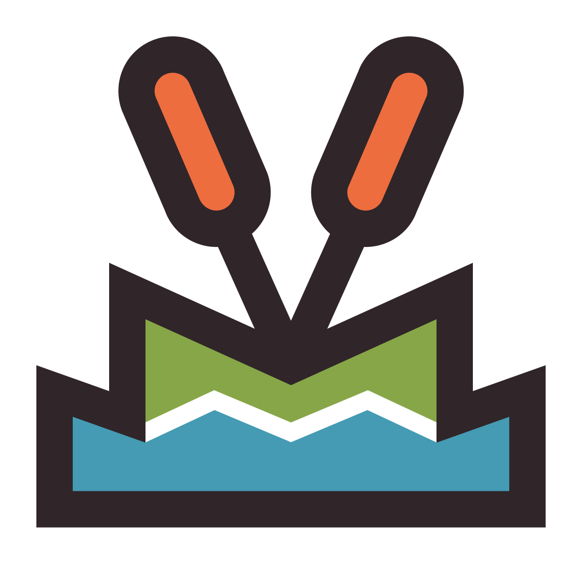 retro style swamp icon