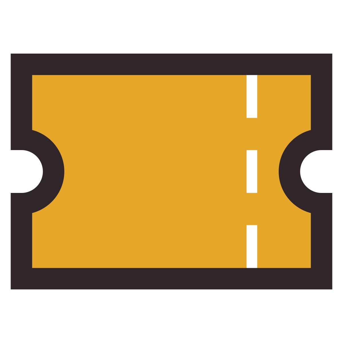 retro style ticket icon