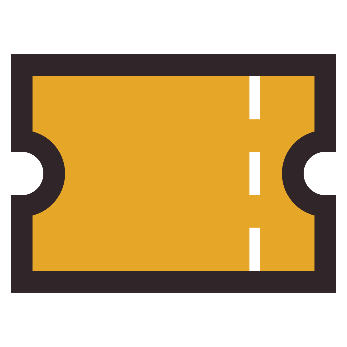 retro style ticket icon