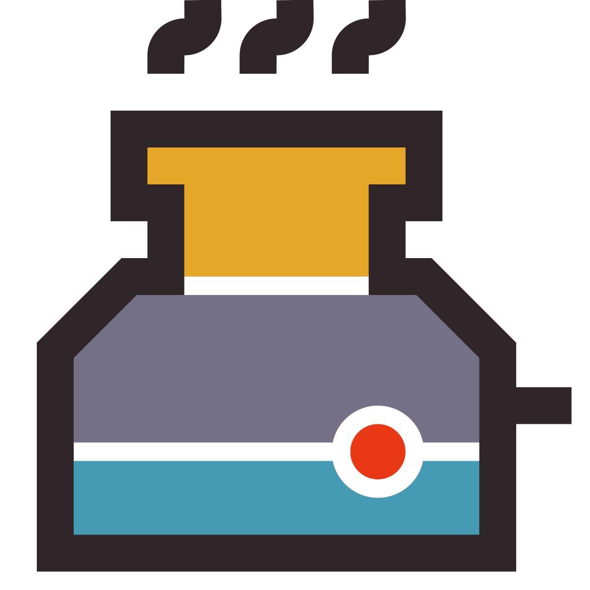 retro style toaster icon