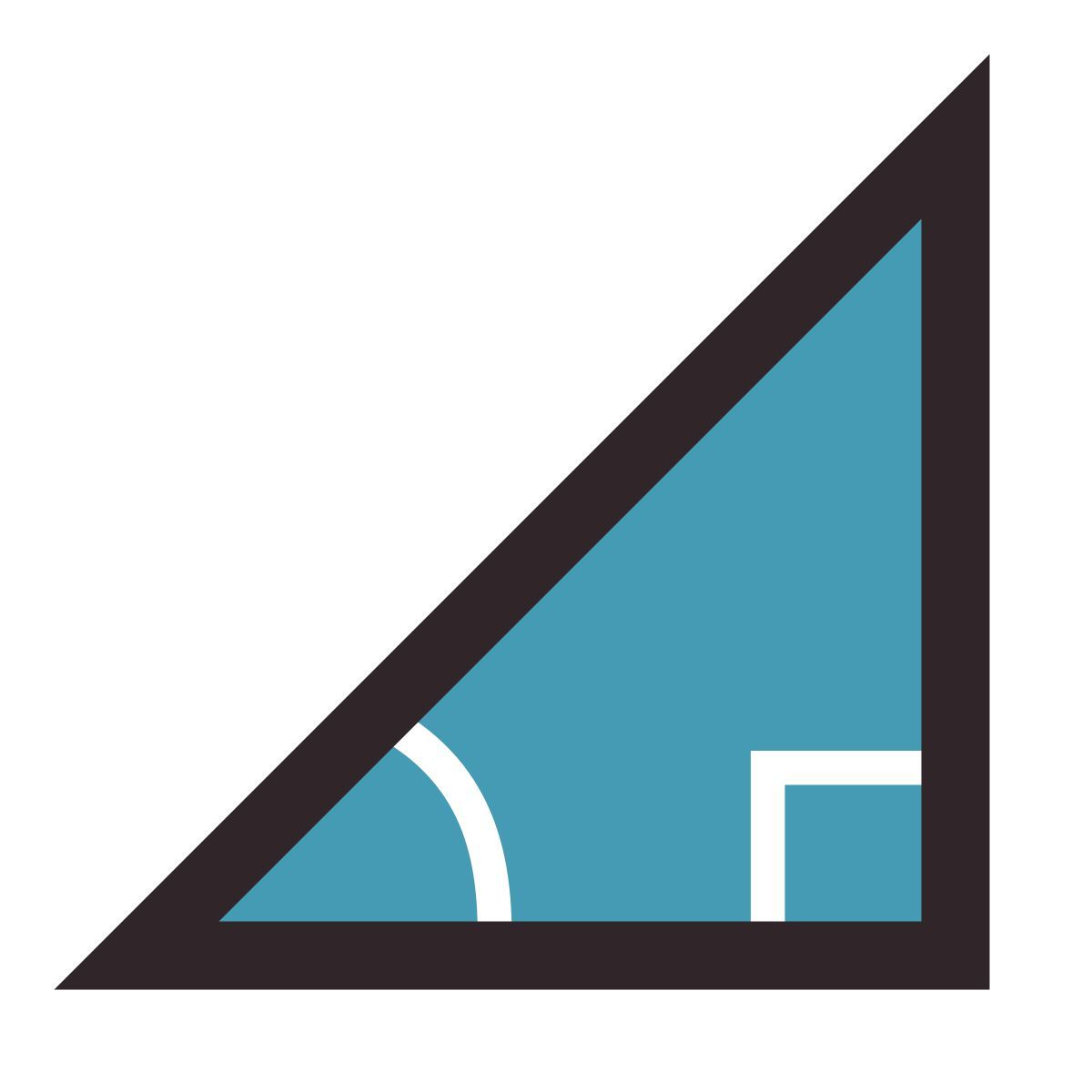 retro style 삼각법 icon