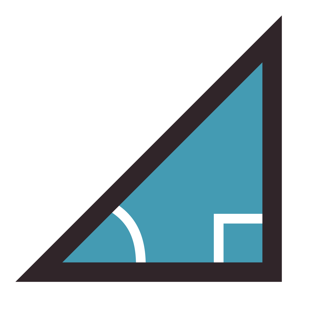 retro style trigonometry icon