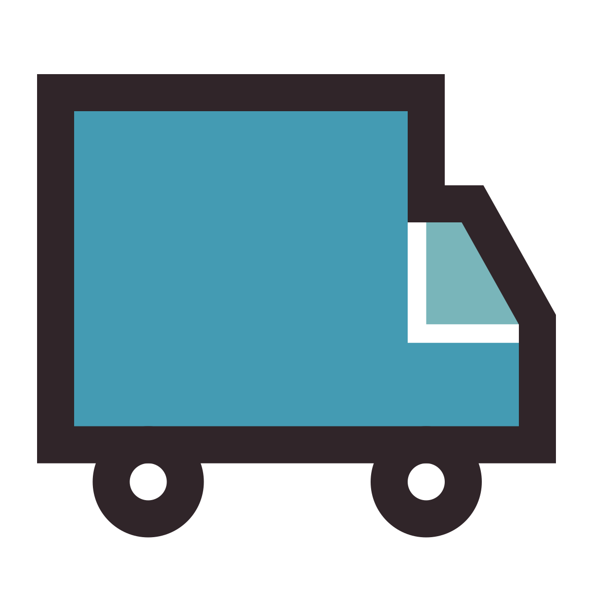 retro style truck icon