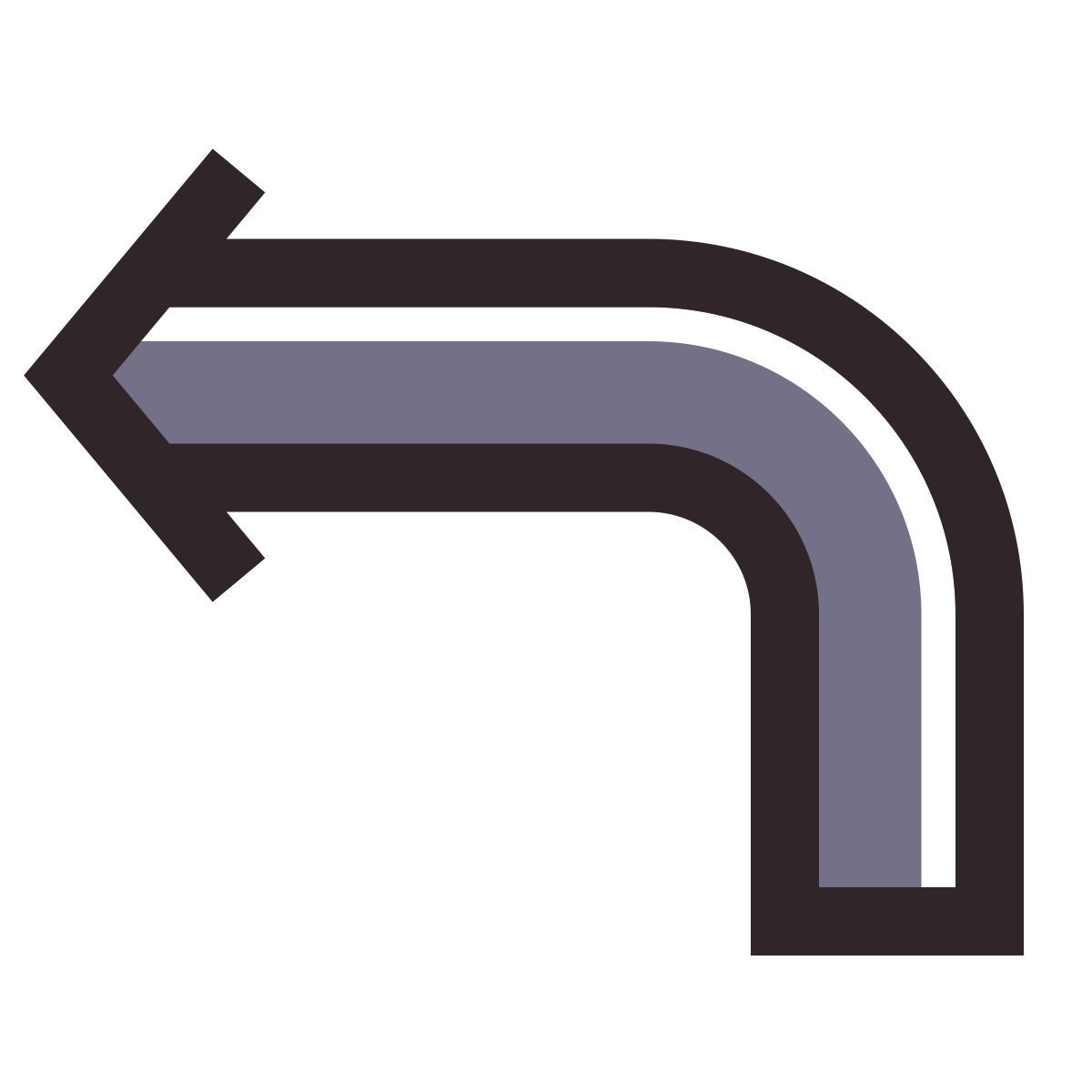 retro style up left icon