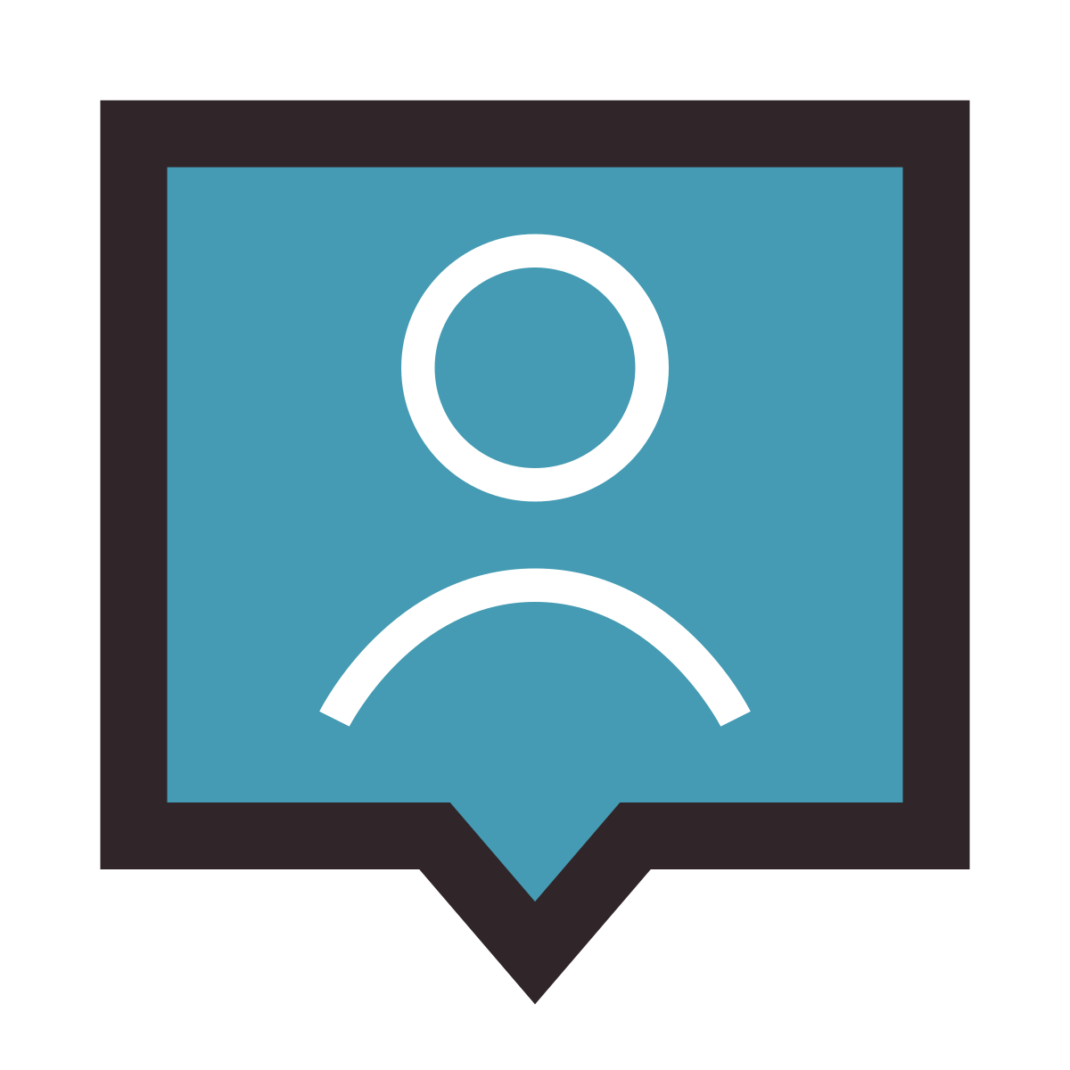 retro style user location icon