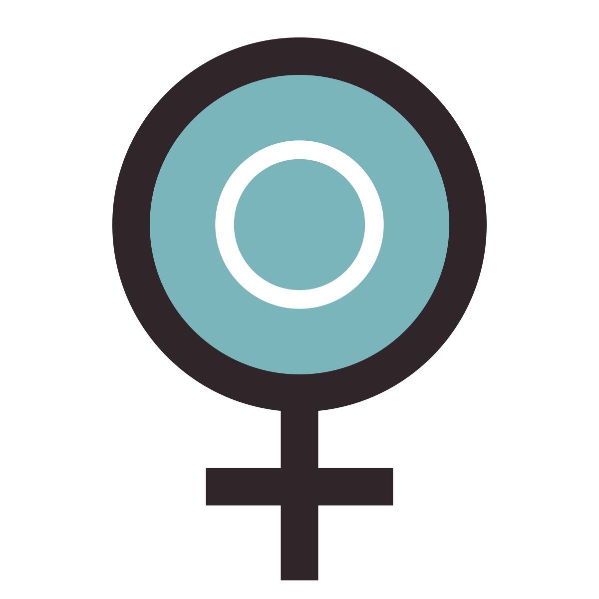 retro style venussymbol icon