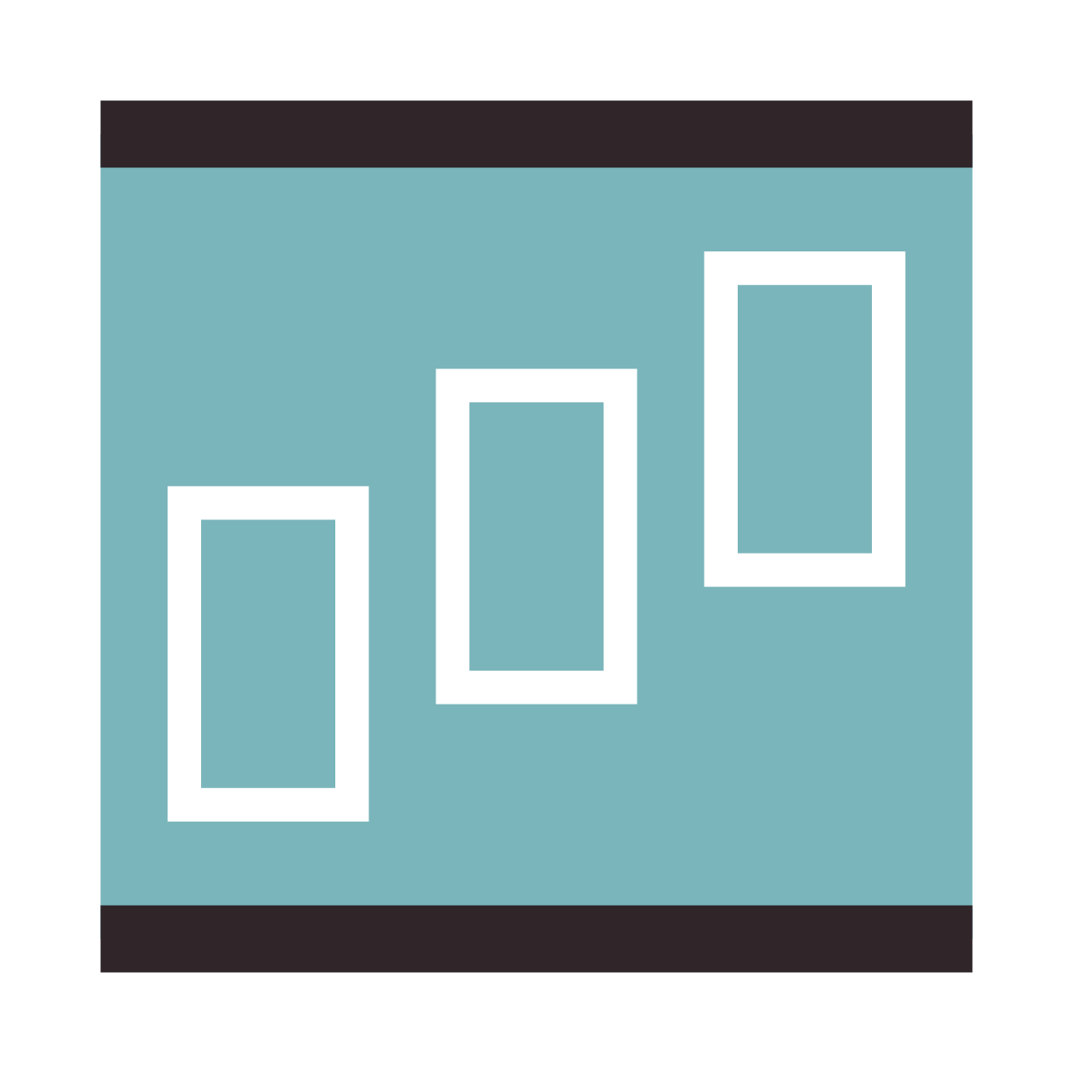 retro style vertical timeline icon