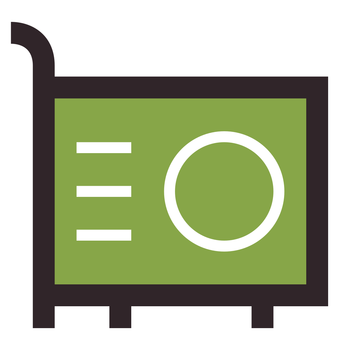 retro style video card icon