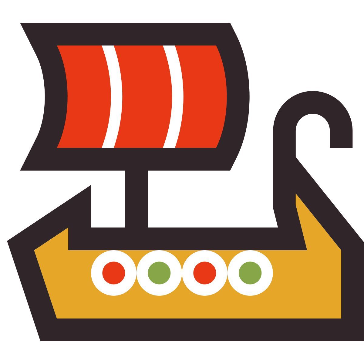 retro style 海盗船 icon