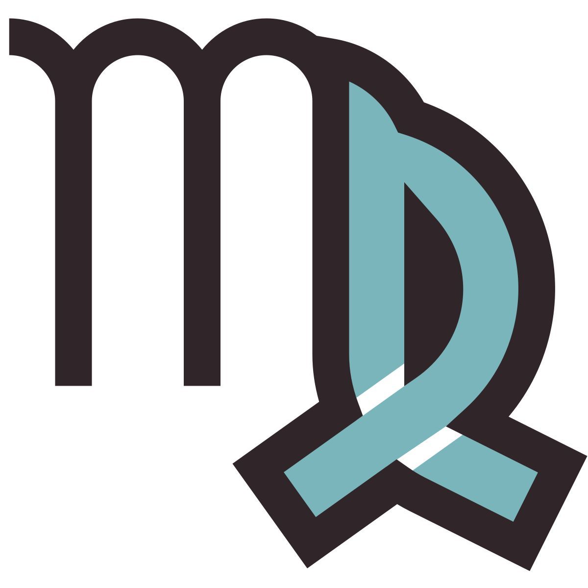 retro style virgo icon