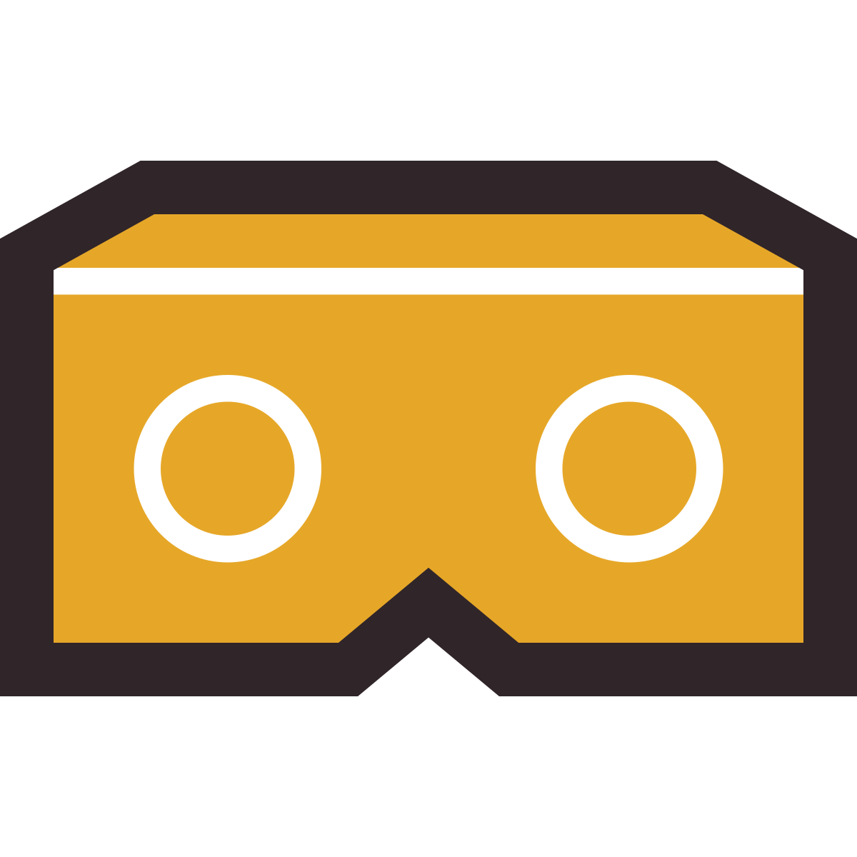retro style virtual reality icon