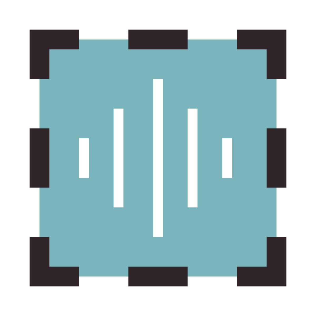 retro style voice id icon