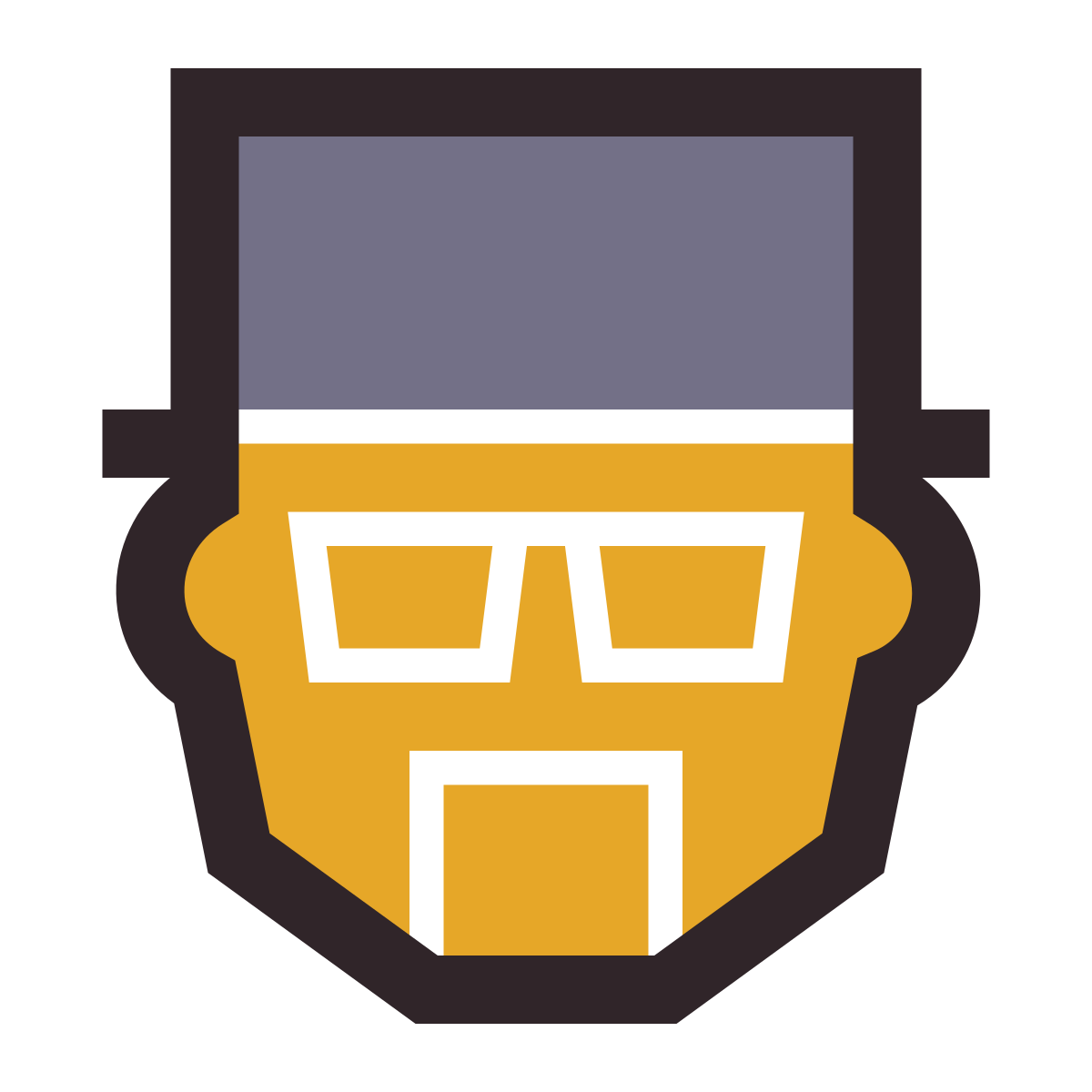retro style walter white icon