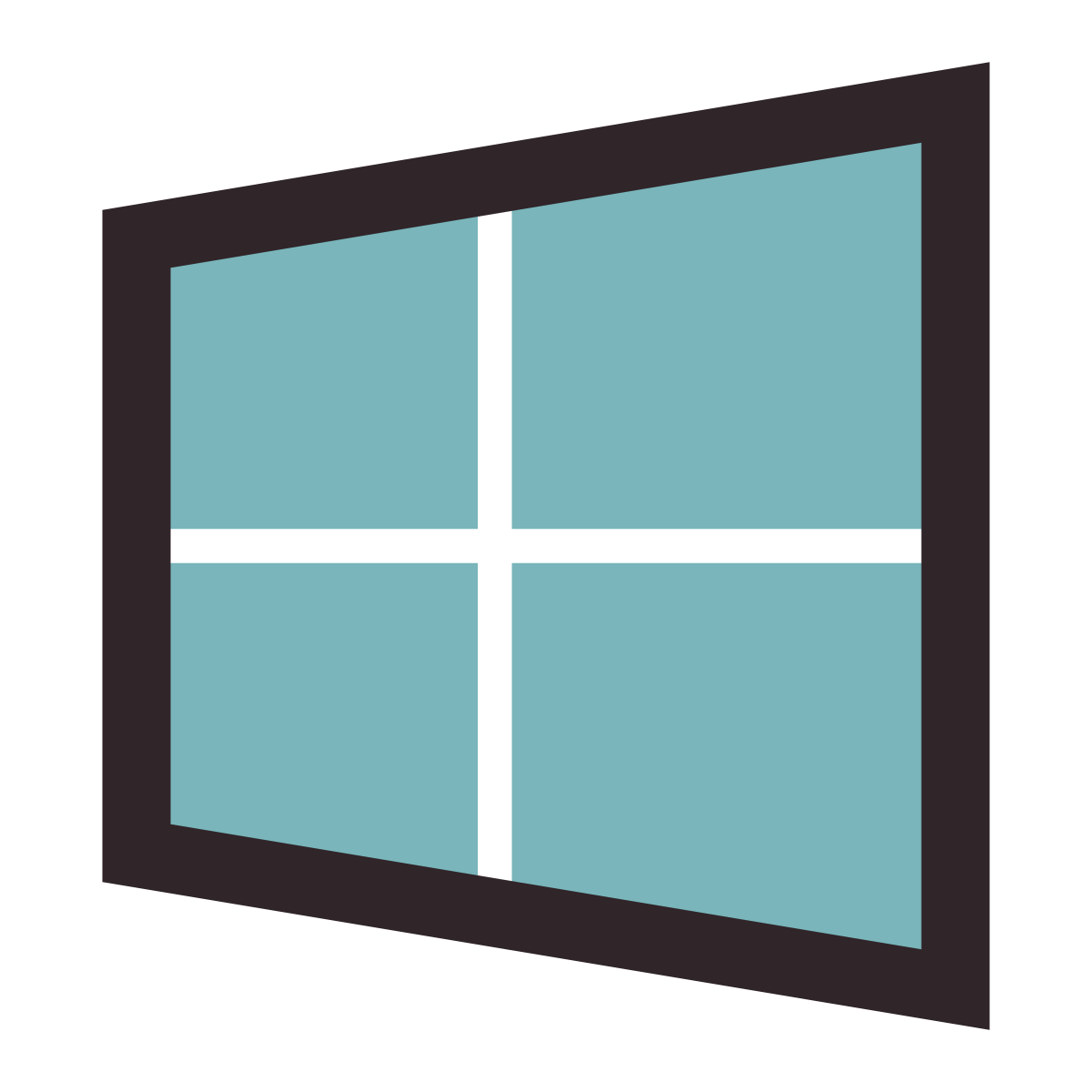 retro style windows 10 icon