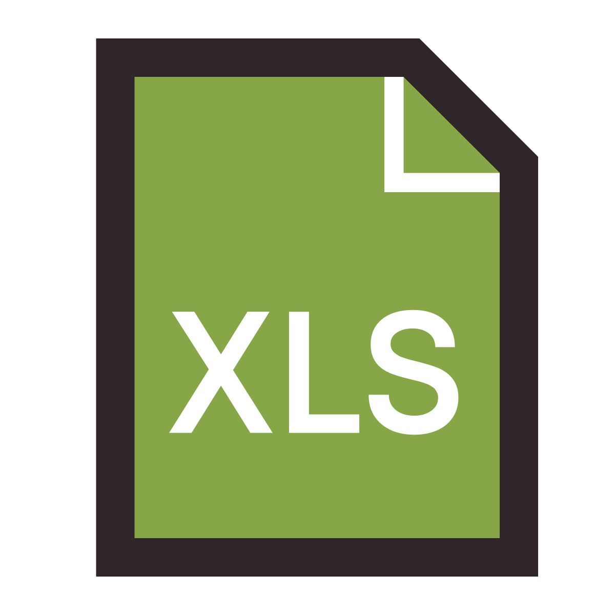 retro style xls icon