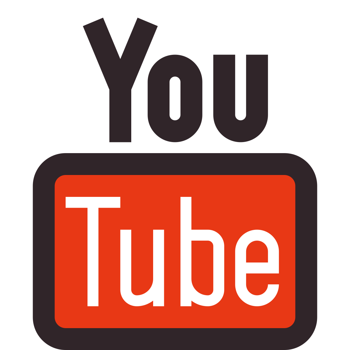 retro style youtube icon