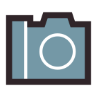 SLR Camera icon in Retro Style