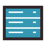 Stack icon in Retro Style