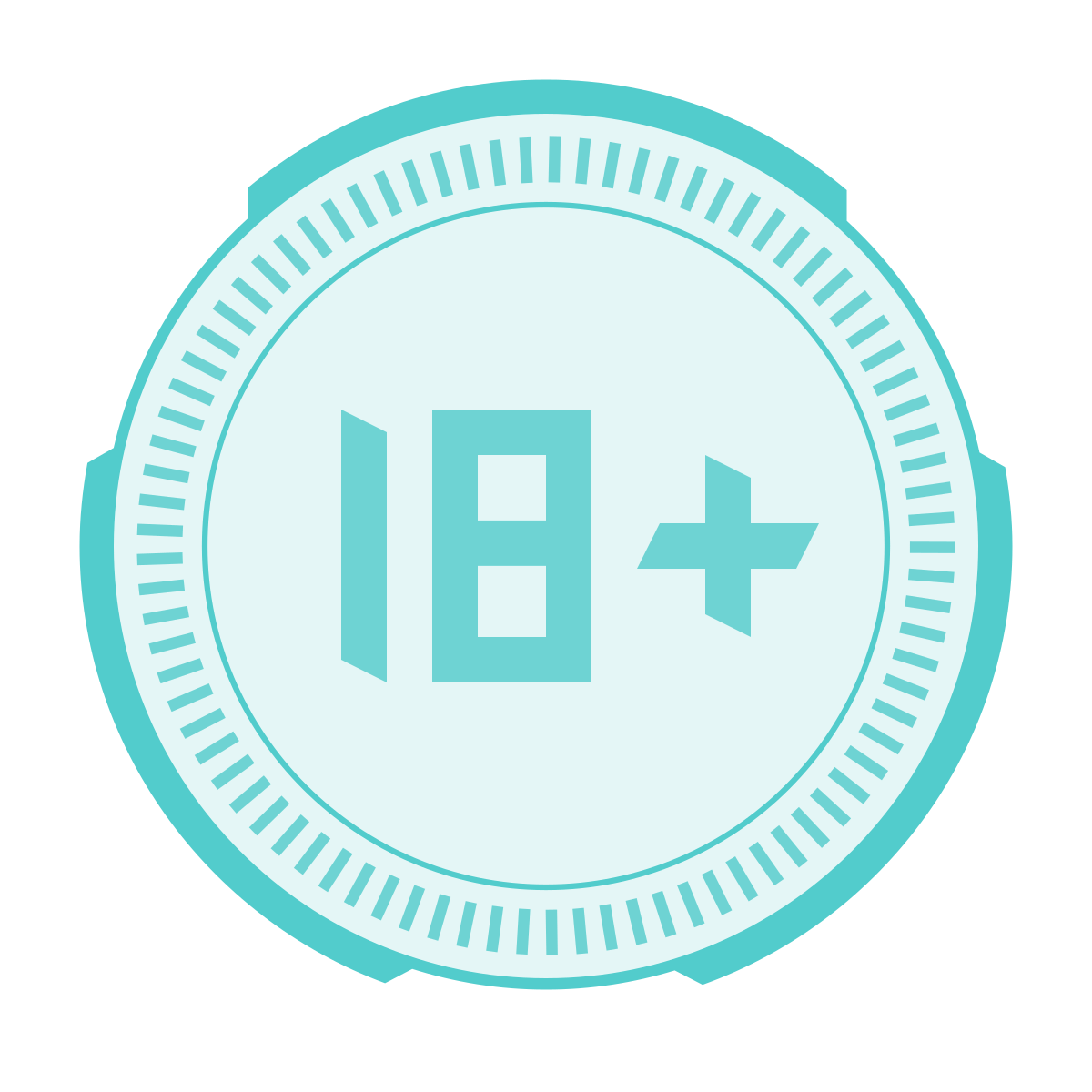 sci-fi style 18 plus icon