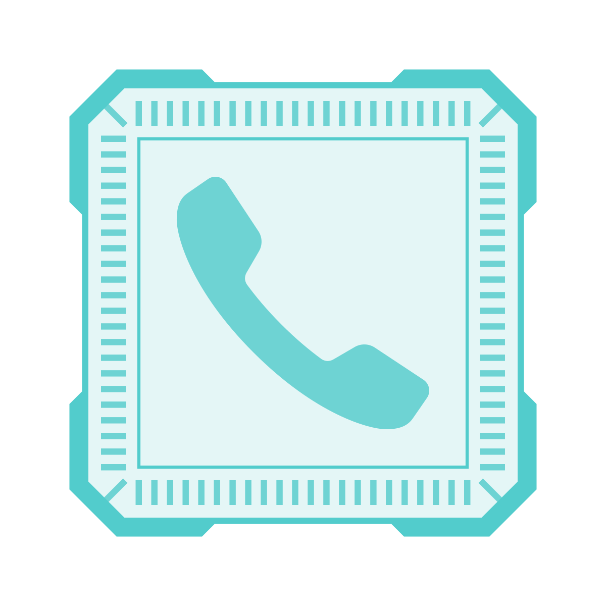 sci-fi style apple phone icon
