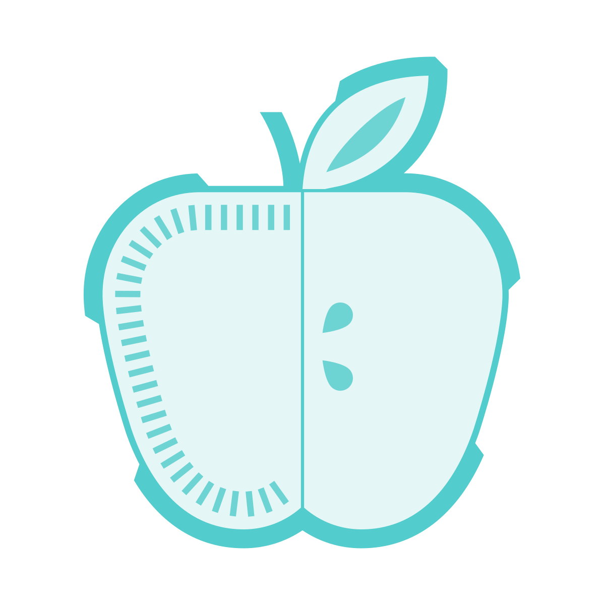 sci-fi style apple icon