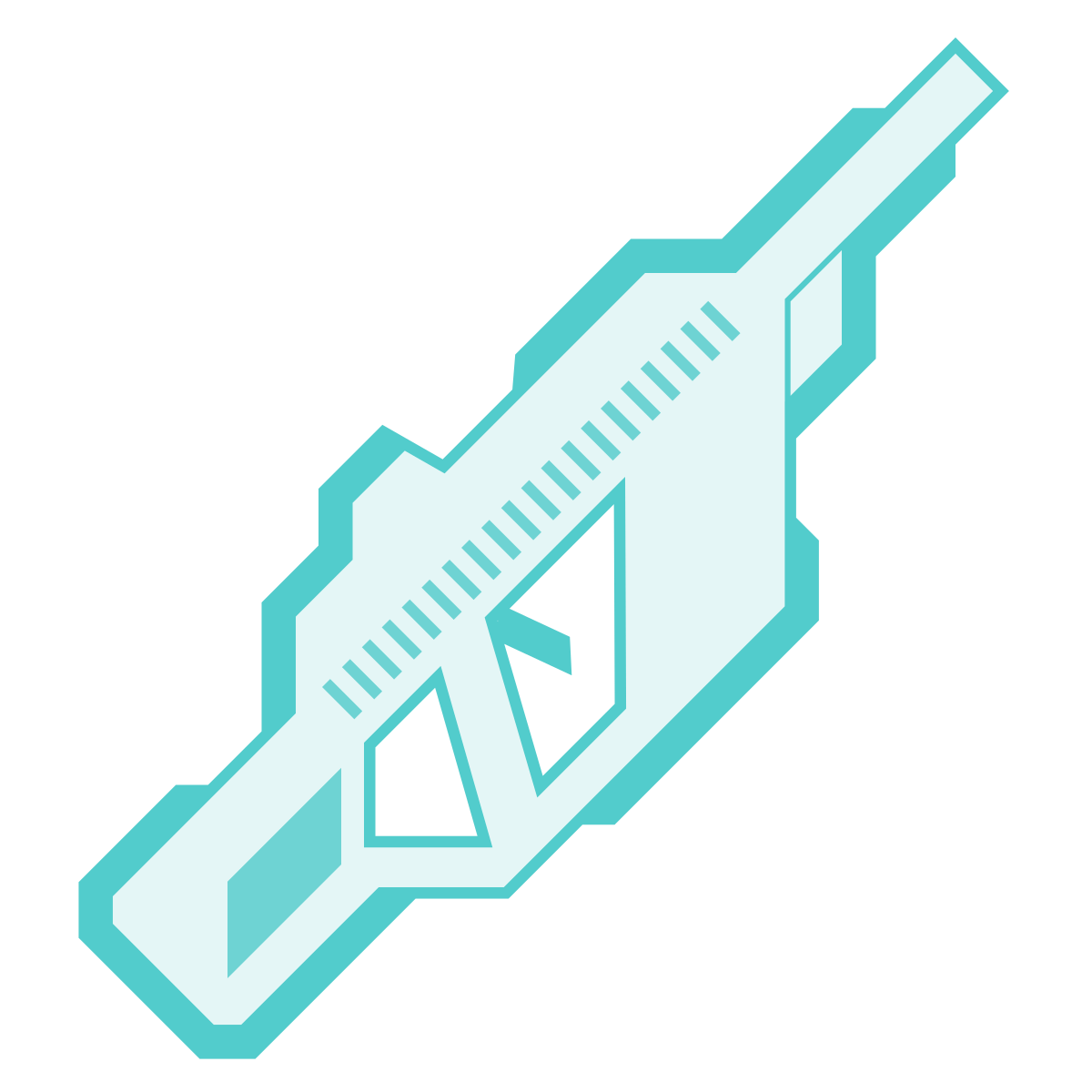 sci-fi style assault rifle icon