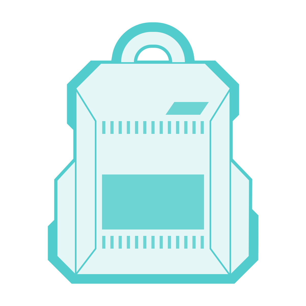 sci-fi style backpack icon