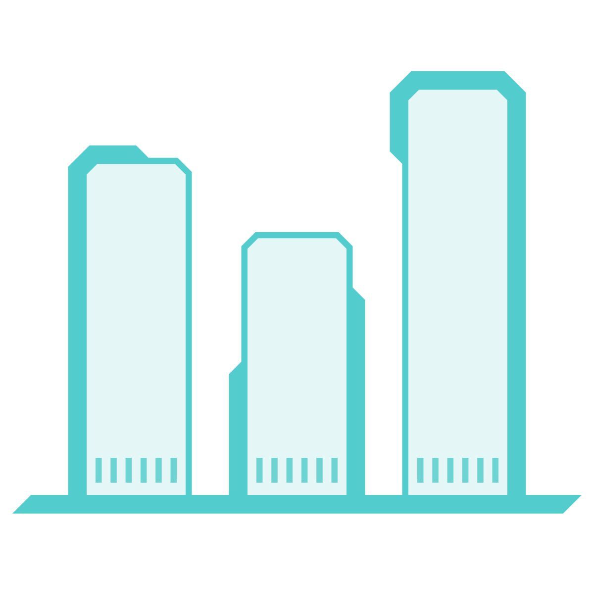 sci-fi style 条形图 icon