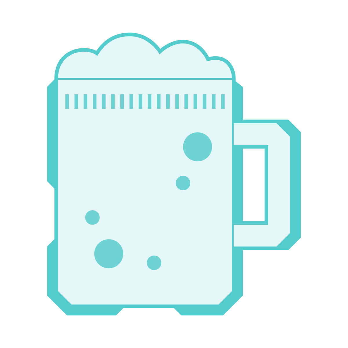 sci-fi style beer icon