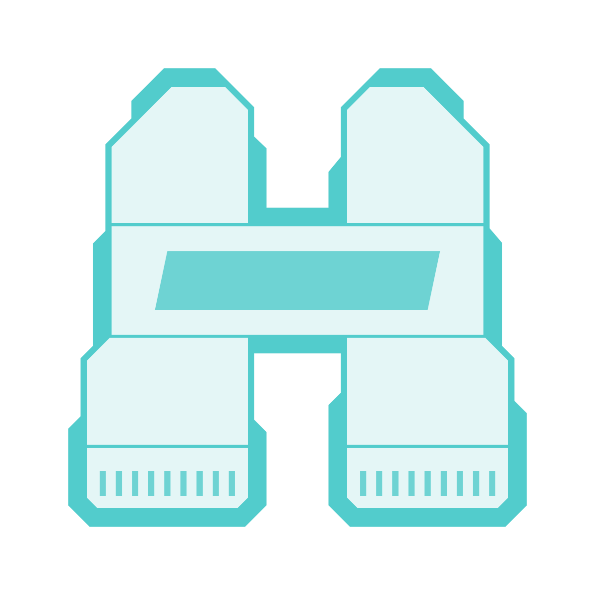 sci-fi style binoculars icon