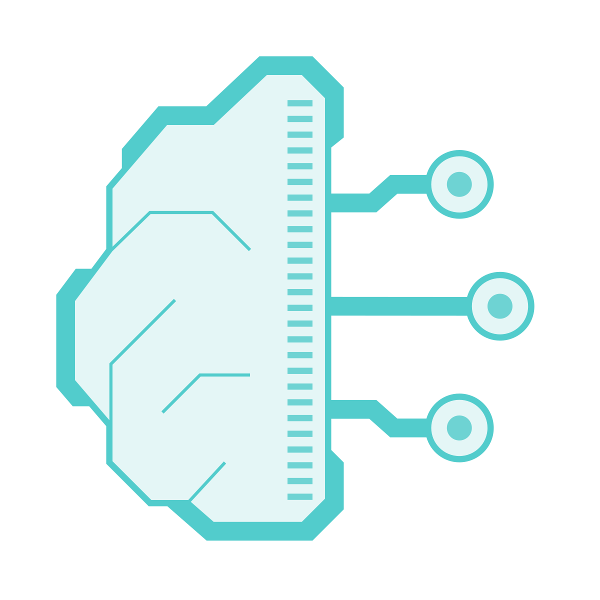 sci-fi style brain 3 icon