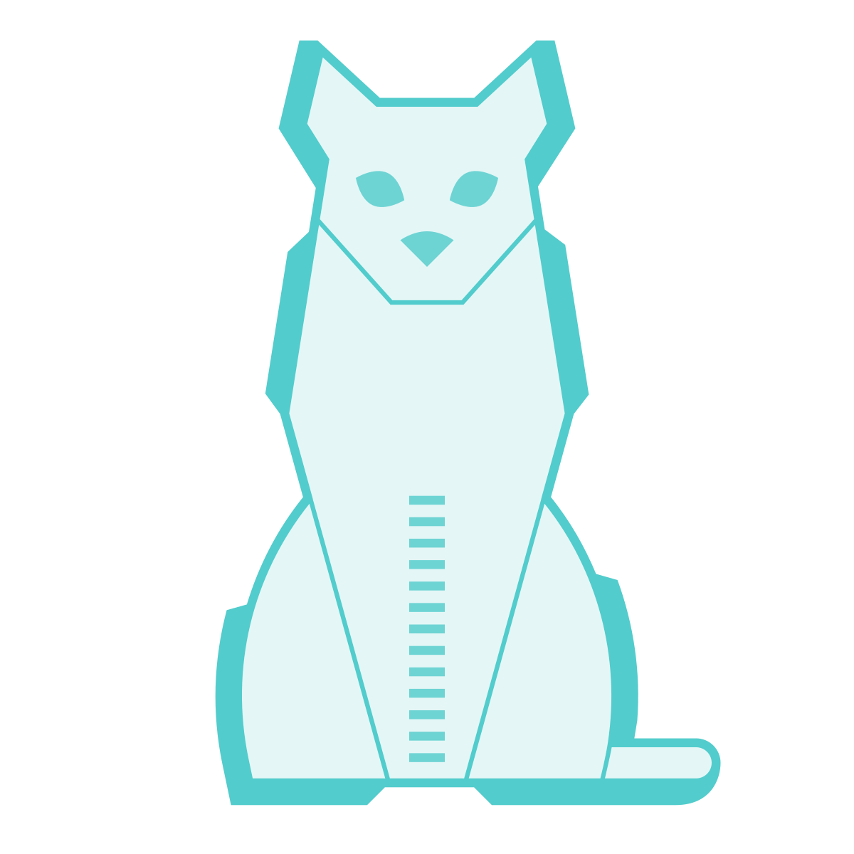 sci-fi style cat icon