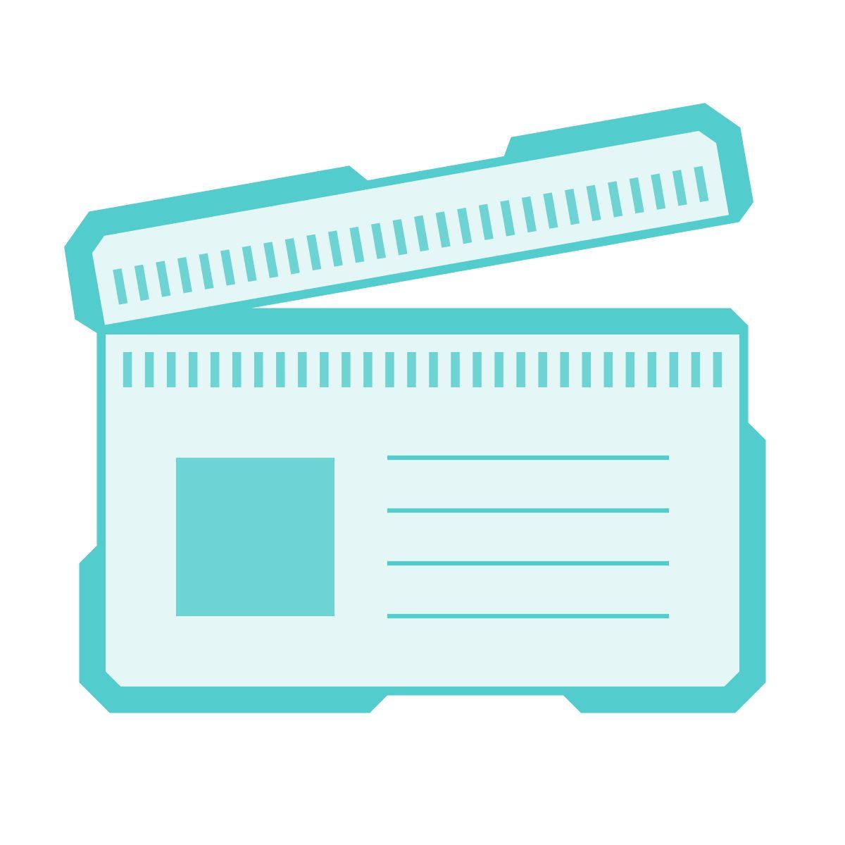 sci-fi style 场记板 icon